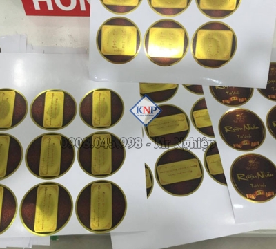 In Decal Nhôm Xước