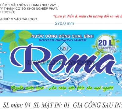 In decal, nhựa, giấy cán màng 