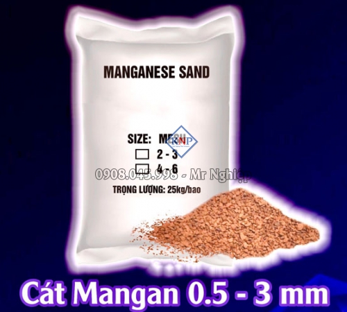 Cát Mangan 0.5 - 3mm