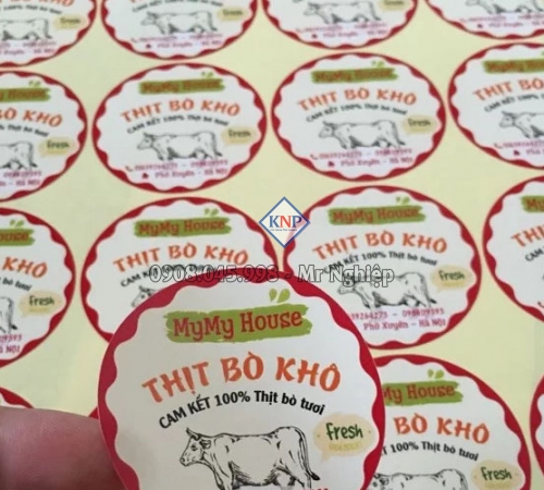 In Decal Trắng